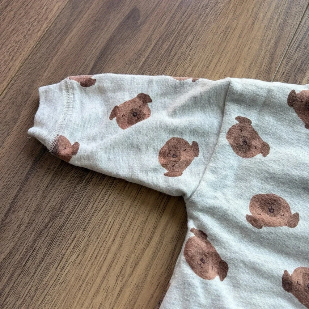 Baby Boys Girls Carters Dog‎ Print Sweat Set Size 0-3 Months
